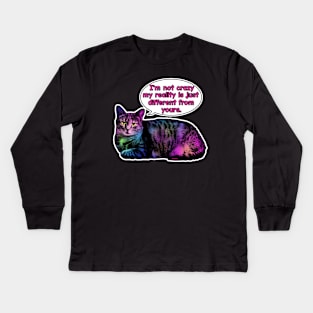 Cheshire Cat Kids Long Sleeve T-Shirt